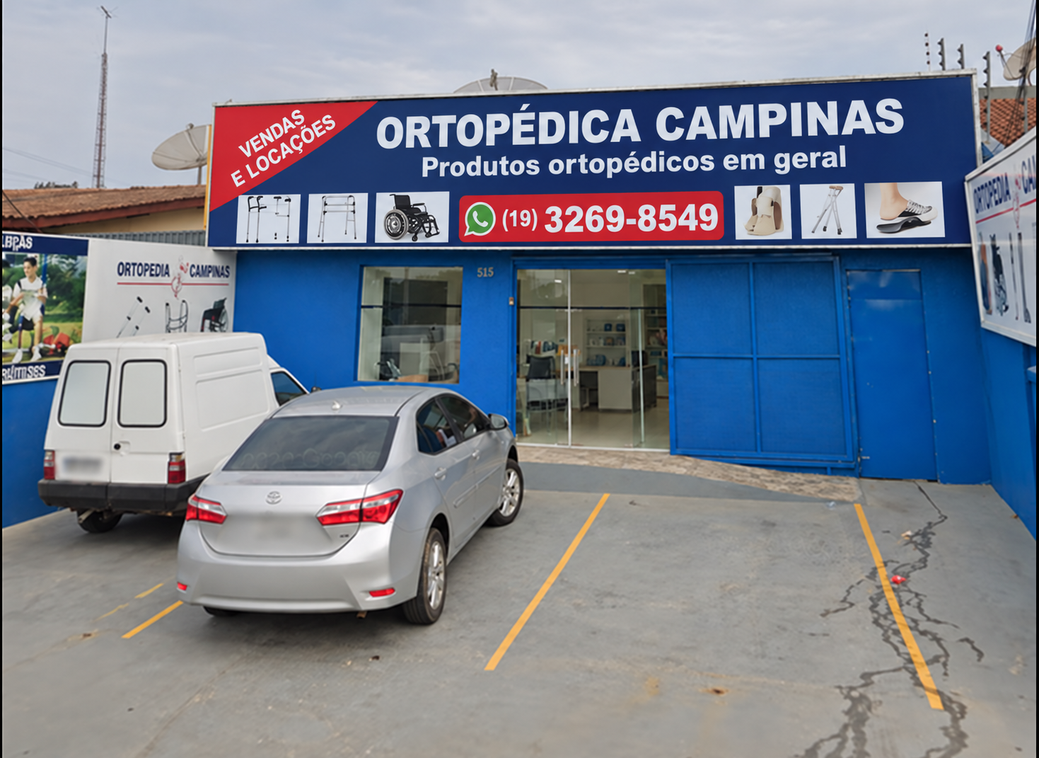 Fachada da loja Ortopédica Campinas em Campinas, São Paulo